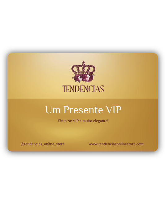 Cartão Oferta "VIP" - Tendências Online Store