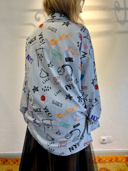 Camisa Basquiat oversized