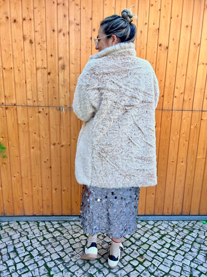 Casaco em pelo oversize