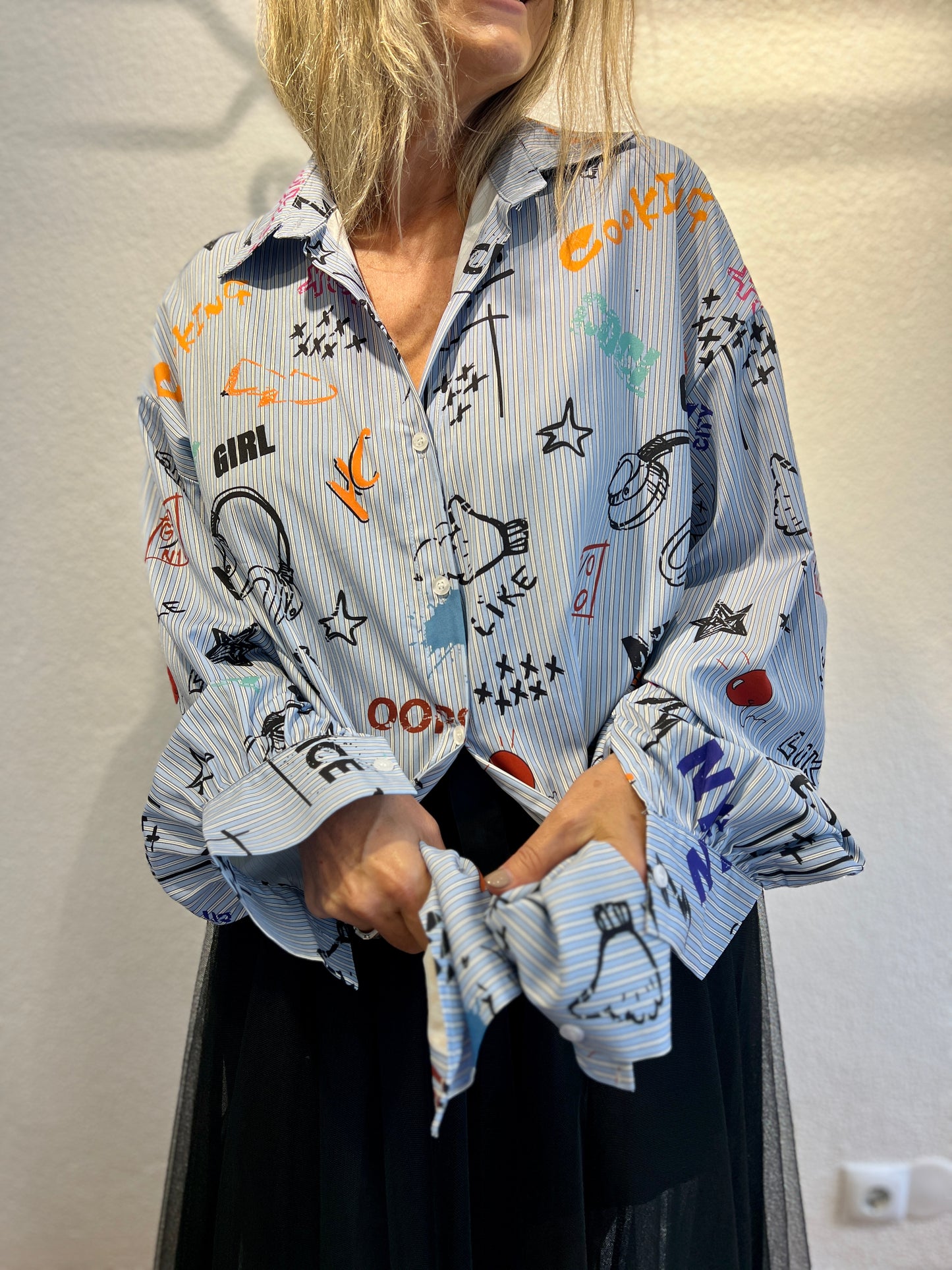 Camisa Basquiat oversized