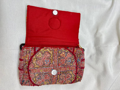 Clutch India com tecido e peças antigas (Originais) - Tendências Online Store