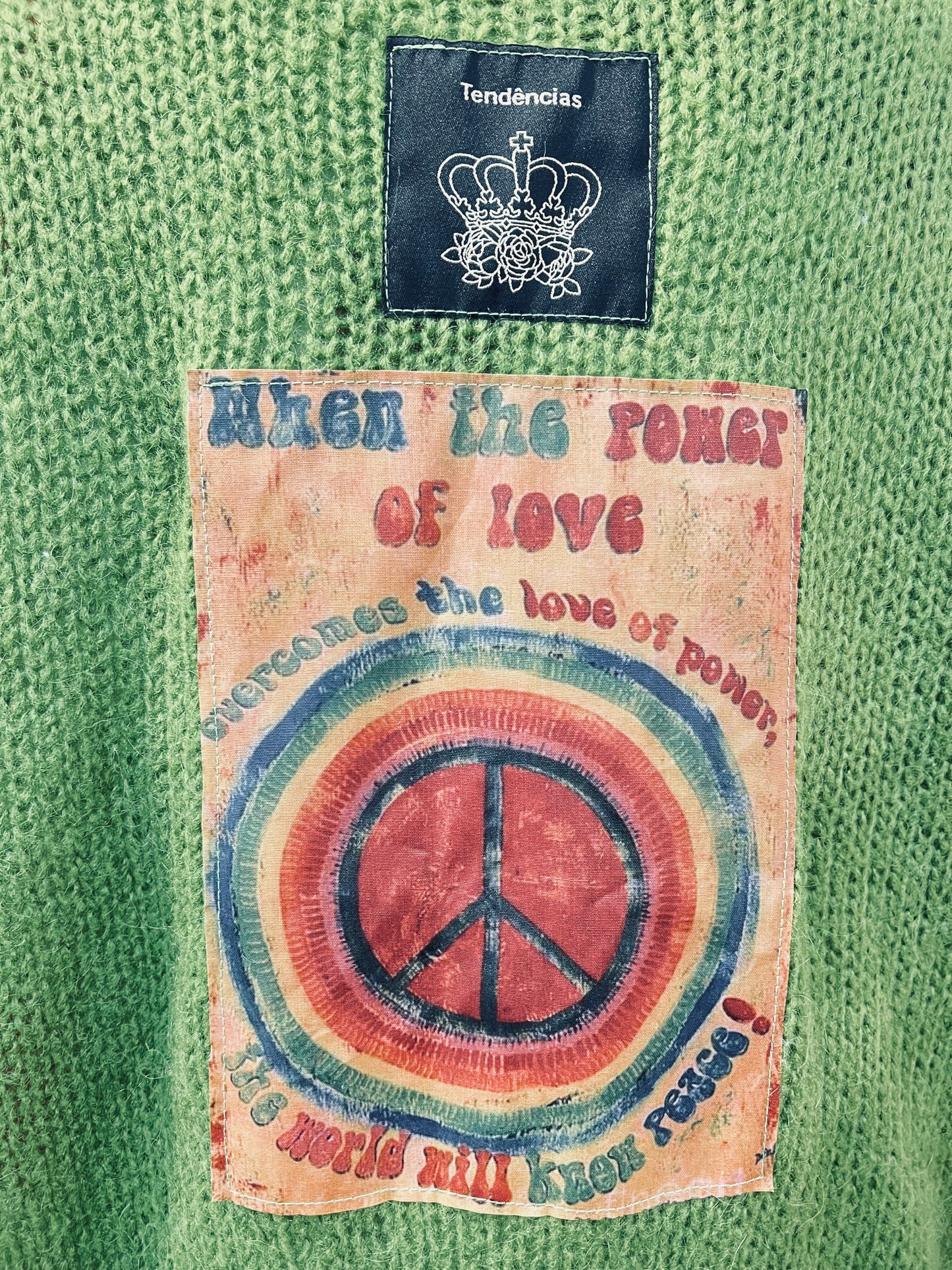 Casaco peace and love com bolsos *PEÇAS UNICAS* - Tendências Online Store